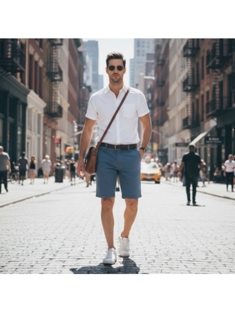 Express Men's Size 33 Chino Blue Casual Shorts